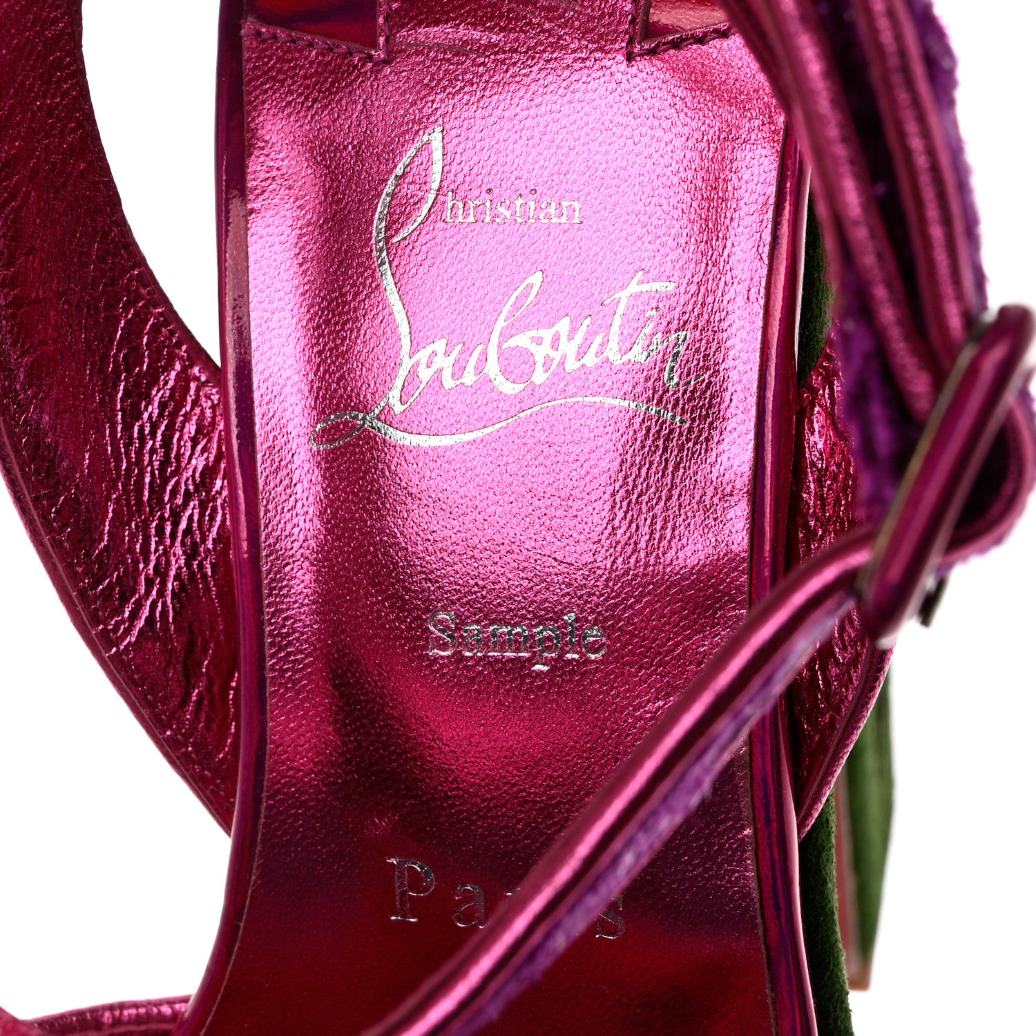 Christian Louboutin Suede Loubi Mystery Superyaz 160 Platform Sandals 38 Purple 6 of 10