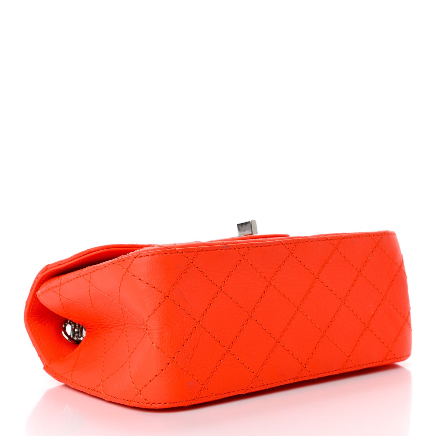 Sheepskin Quilted 2.55 Reissue Mini Flap Orange