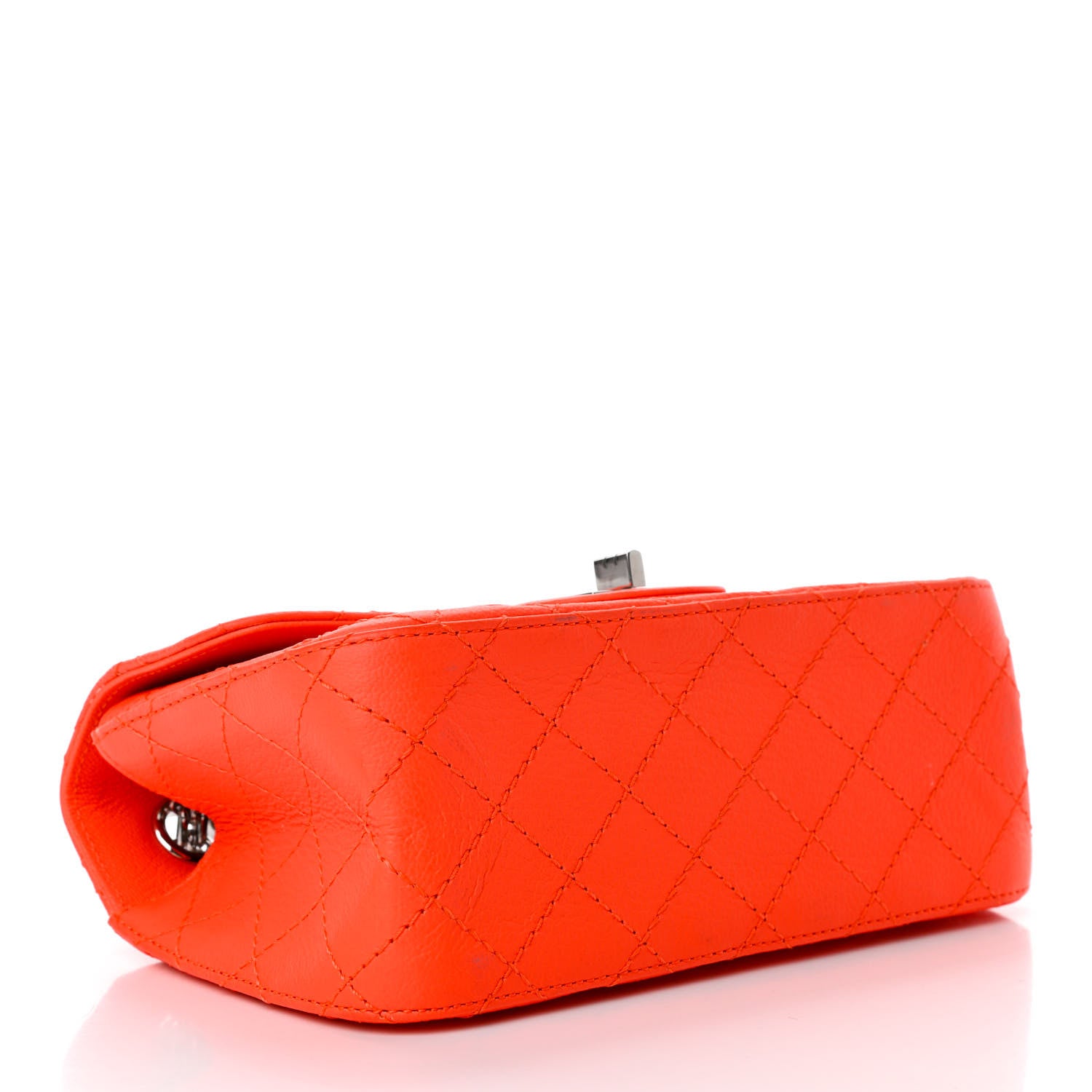 Chanel Sheepskin Quilted 2.55 Reissue Mini Flap Orange 3 of 5