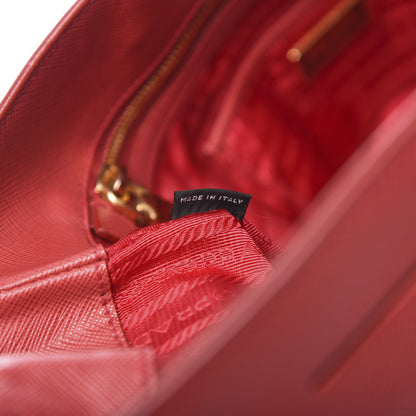 Prada Saffiano Lux Large Tote Fuoco 7 of 14
