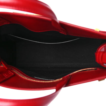 Saint Laurent Calfskin Small Manhattan Shopper Tote Red 5 of 8