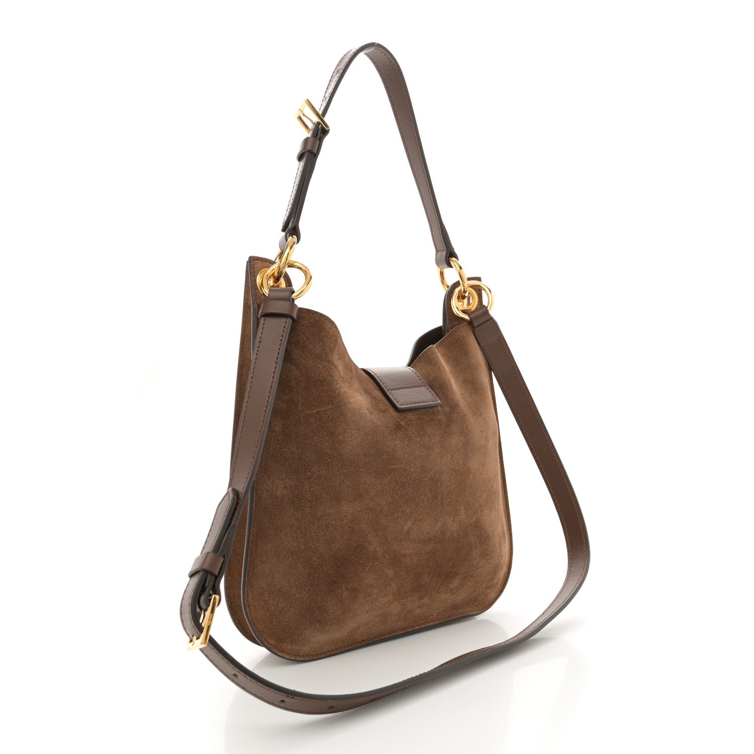 Tom Ford Suede Small Tara Crossbody Whisky 3 of 9