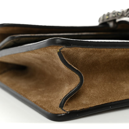 Gucci GG Supreme Monogram Suede Crystal Small Dionysus Shoulder Bag Beige Ebony Taupe 10 of 12