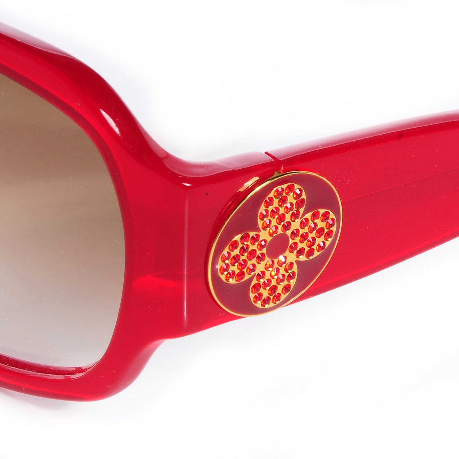 Louis Vuitton Ursula Strass Sunglasses Z0133W Red 4 of 6