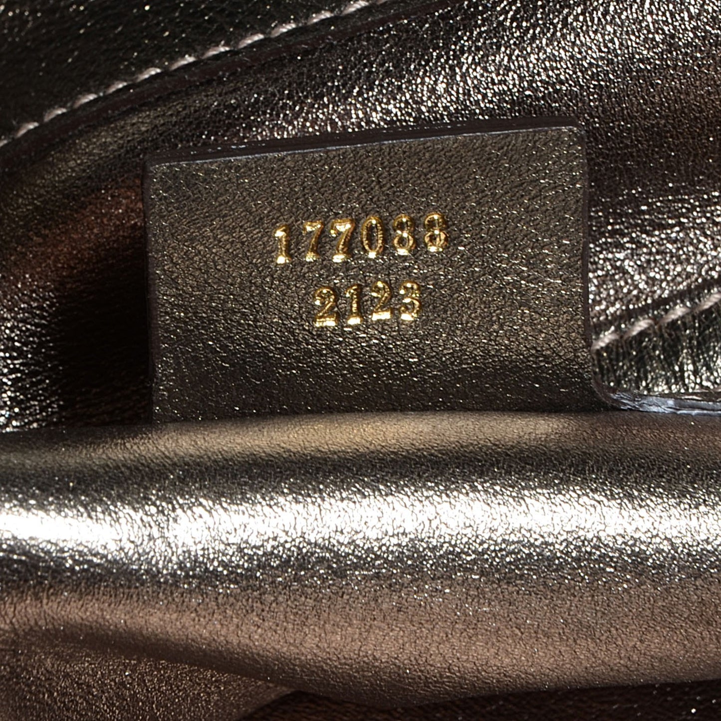Python Large Indy Top Handle Hobo Metallic