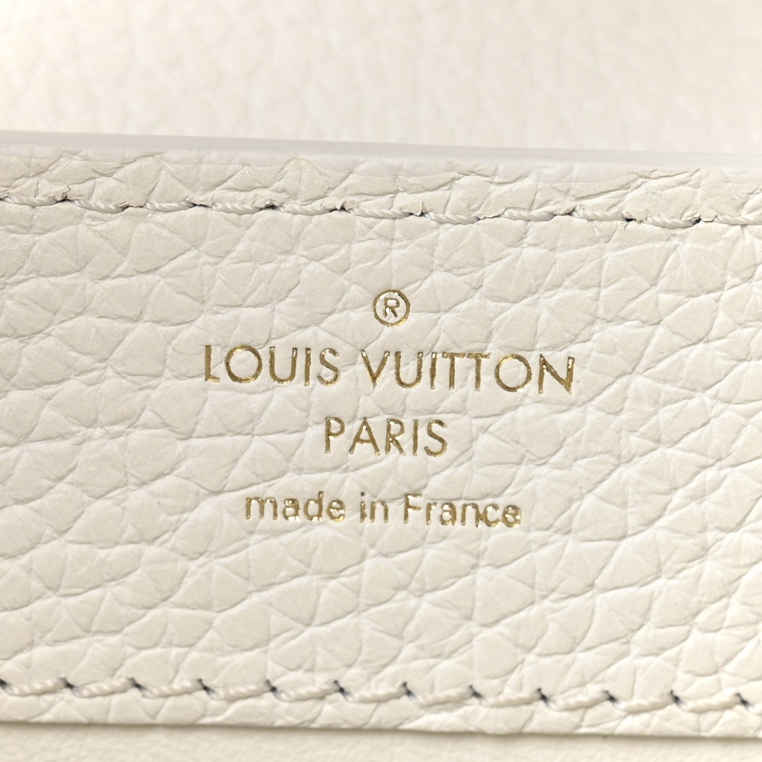Louis Vuitton Taurillon Ayers Capucines Mini White Snow White 6 of 10