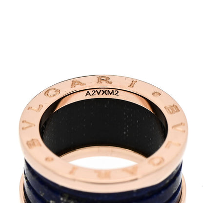 Bulgari 18K Rose Gold Lapis Lazuli B.Zero1 Four-Band Ring 51 5.75 6 of 6