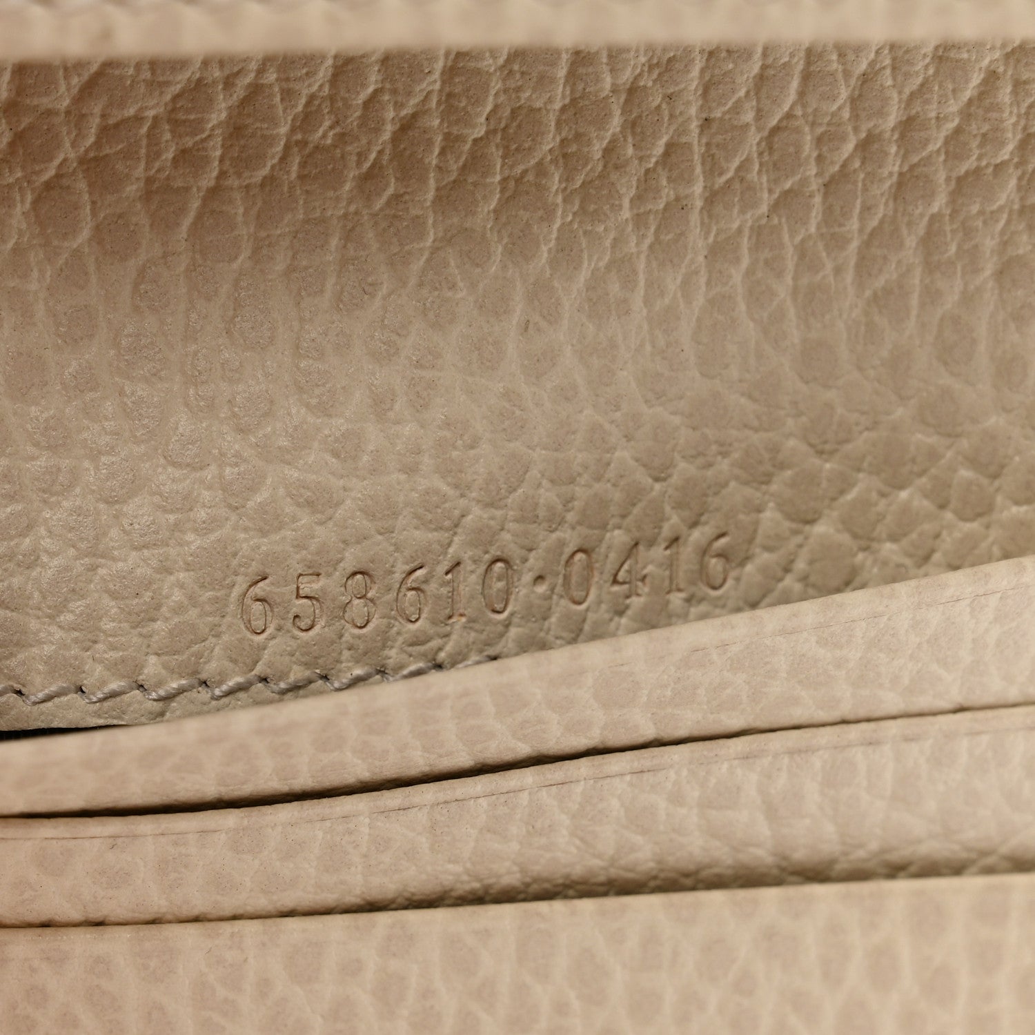 Gucci Dollar Calfskin GG Supreme Monogram GG Marmont Card Case Mystic White Beige Ebony 7 of 7