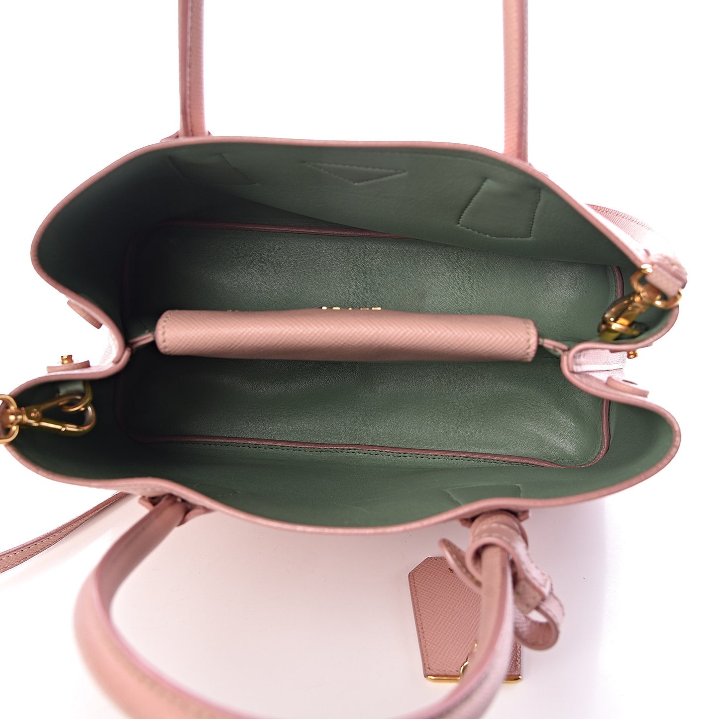 Saffiano Cuir Small Double Bag Pesco