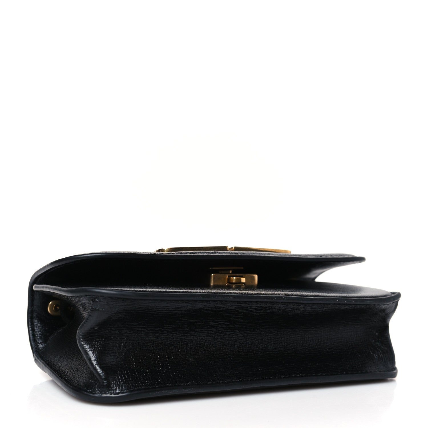Balenciaga Calfskin Stripe Embossed Gossip Chain Bag XS Black 4 of 8