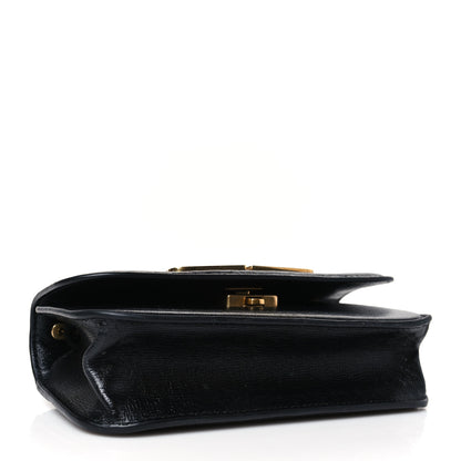 Balenciaga Calfskin Stripe Embossed Gossip Chain Bag XS Black 4 of 8