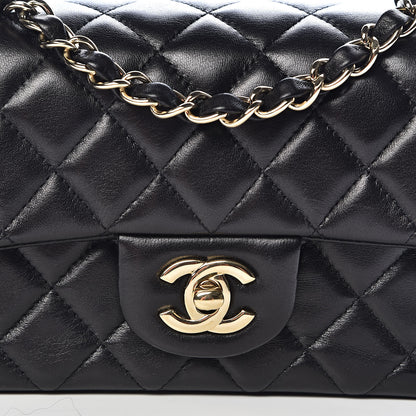 Chanel Lambskin Quilted Mini Rectangular Flap Black 11 of 11
