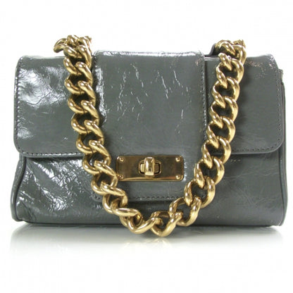 Marc Jacobs Textured Patent Chain Bag Fog 1 of 8