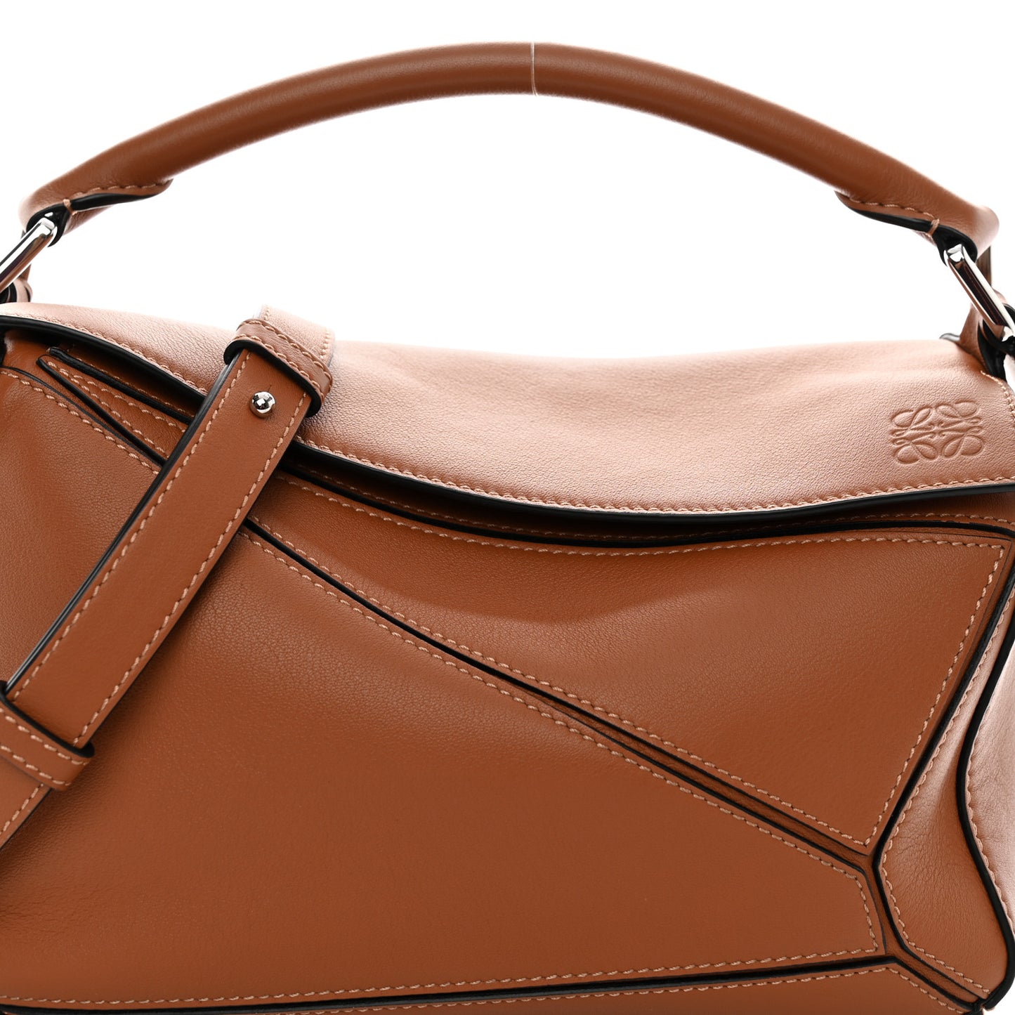 Calfskin Small Puzzle Bag Tan