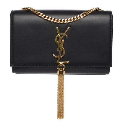 Saint Laurent Calfskin Monogram Medium Kate Tassel Satchel Black 1 of 6