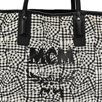 MCM Visetos Liz Reversible Shopper Tote Black 12 of 17