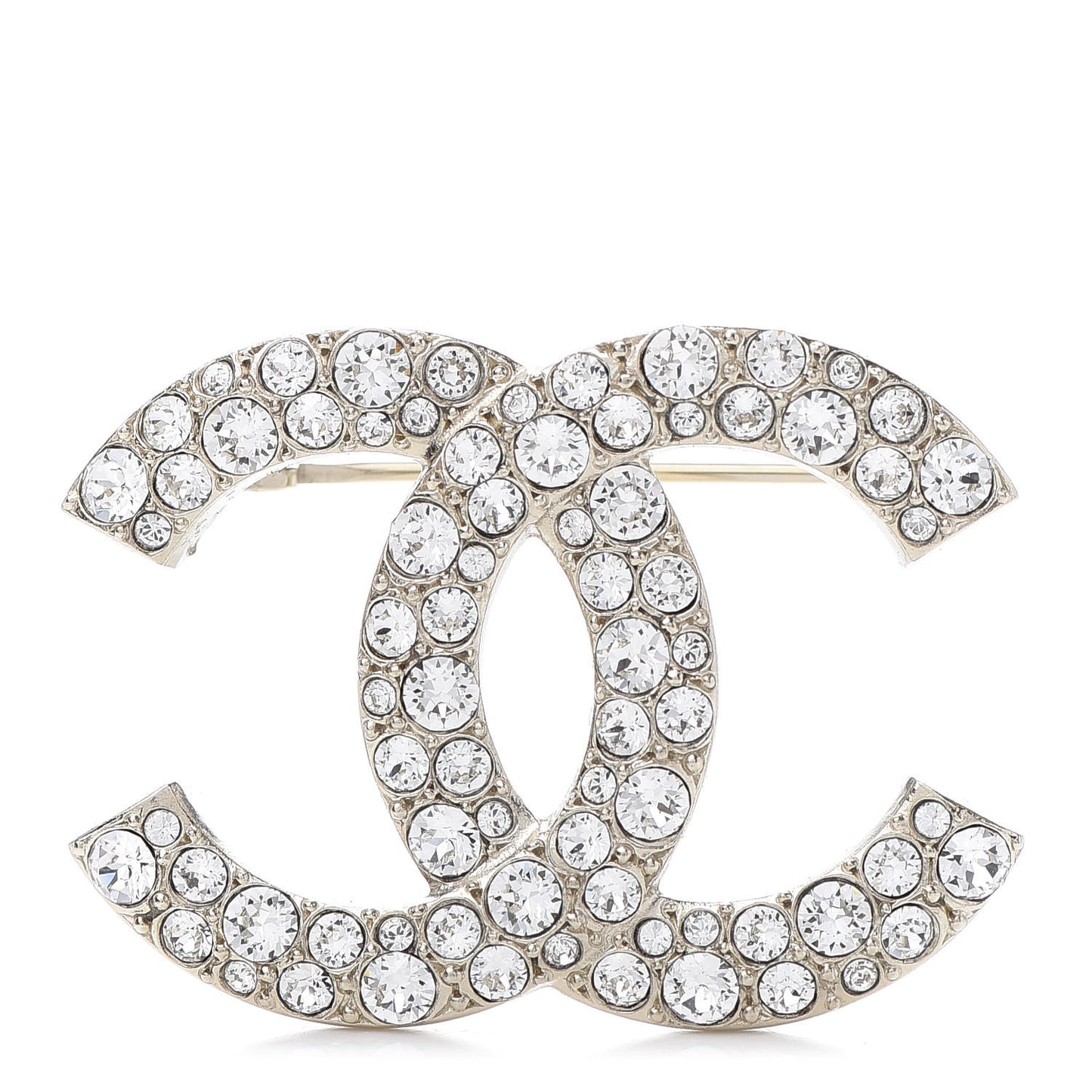 Crystal Palais Garnier CC Brooch Gold