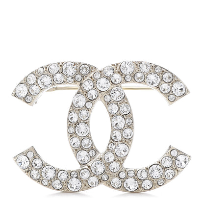 Chanel Crystal Palais Garnier CC Brooch Gold 1 of 5