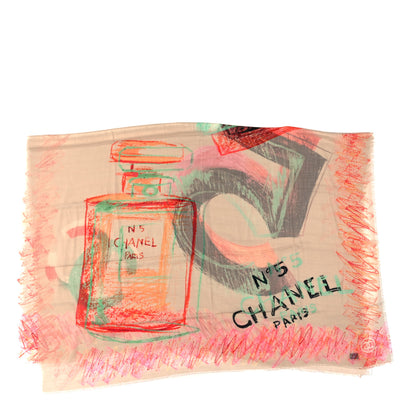 Chanel Cashmere No. 5 Scarf Multicolor 2 of 3