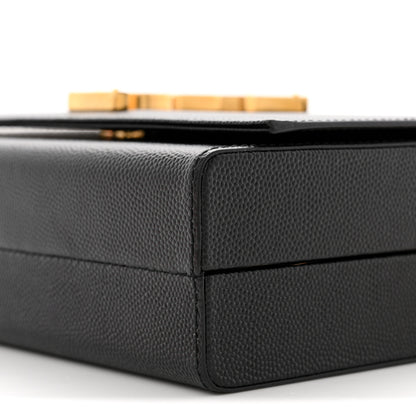 Saint Laurent Grain De Poudre Monogram Small Kate Slide Chain Crossbody Box Bag Black 10 of 10