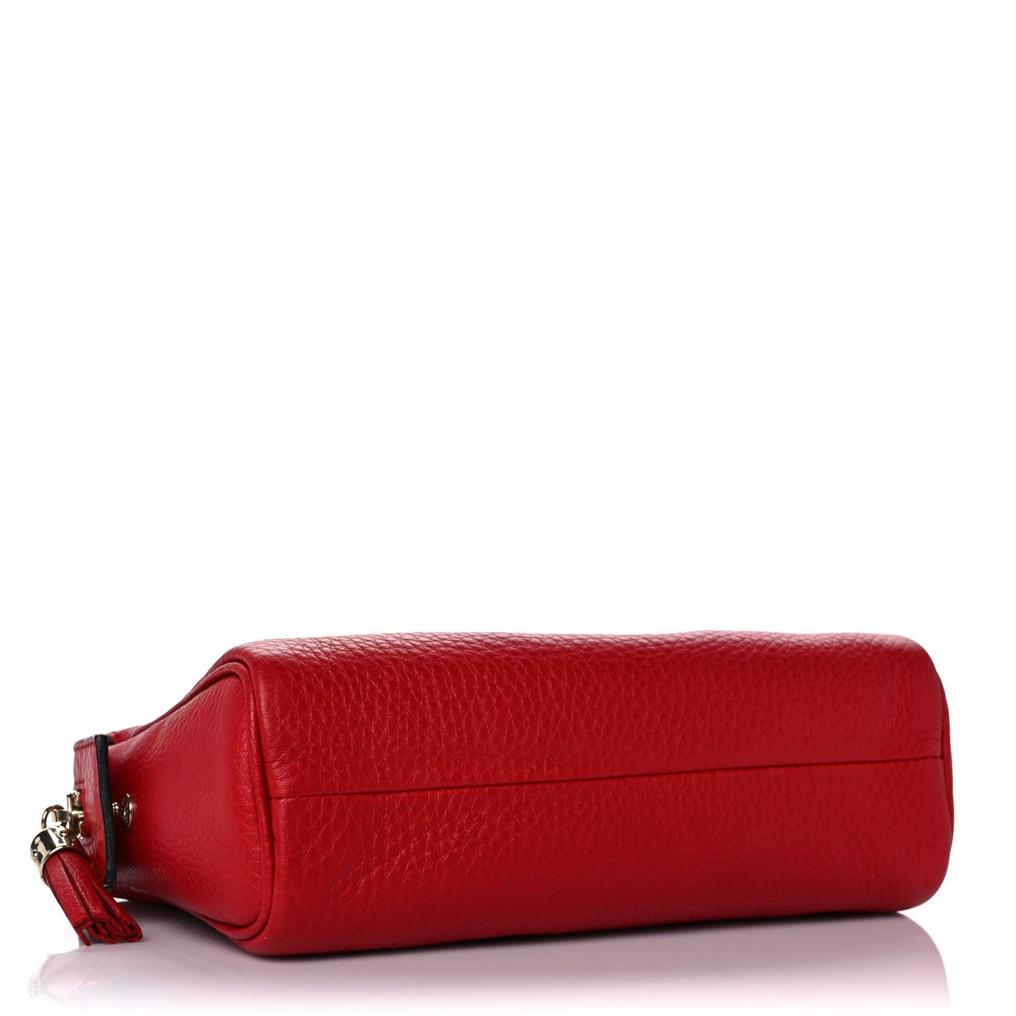 Pebbled Calfskin Soho Cosmetic Case Tabasco Red