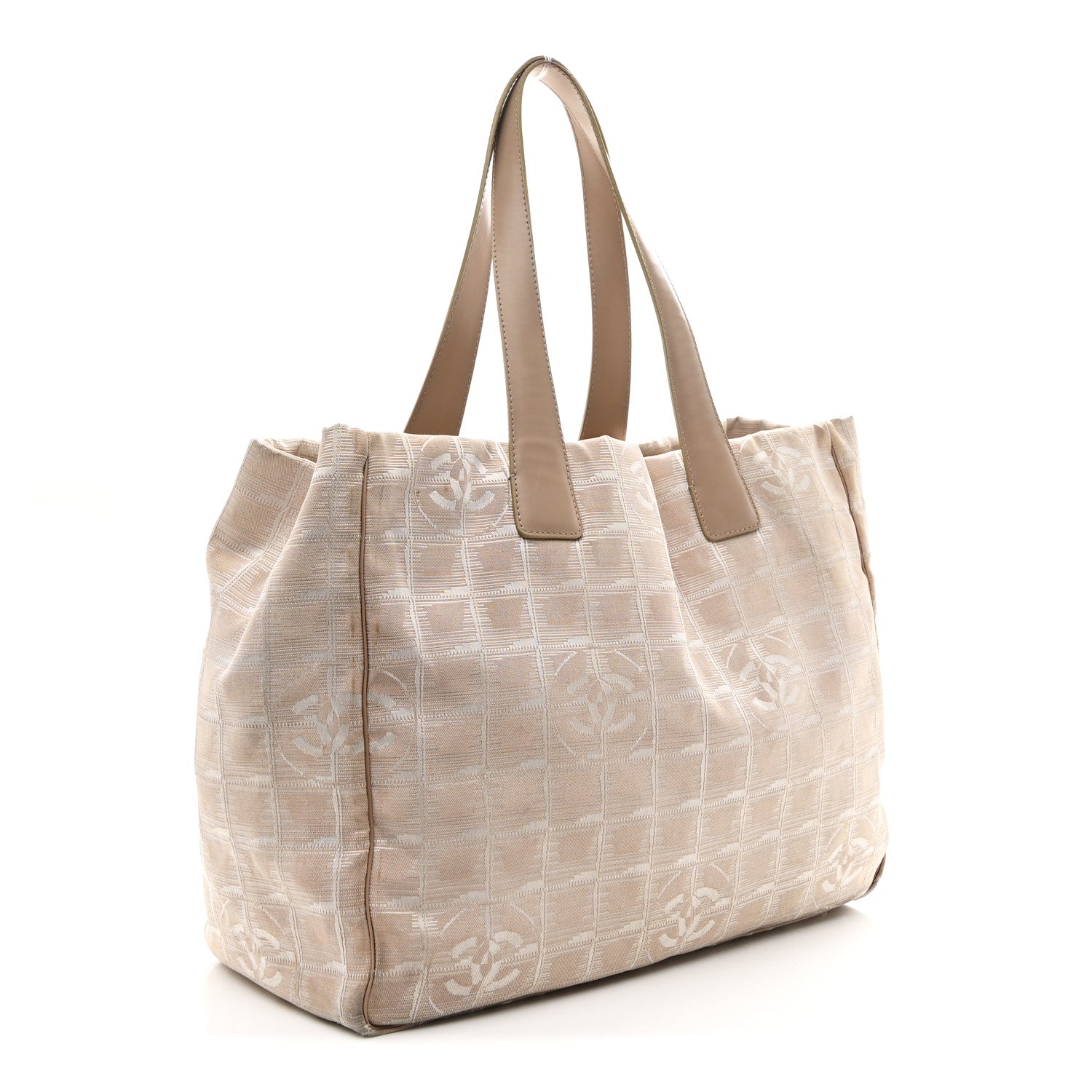 Chanel Nylon Medium Travel Tote Beige