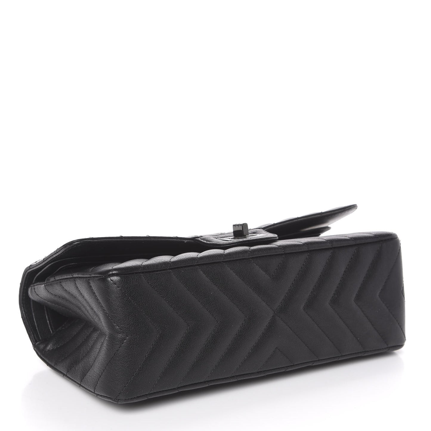 Sheepskin Chevron Quilted 2.55 Reissue 225 Double Flap So Black