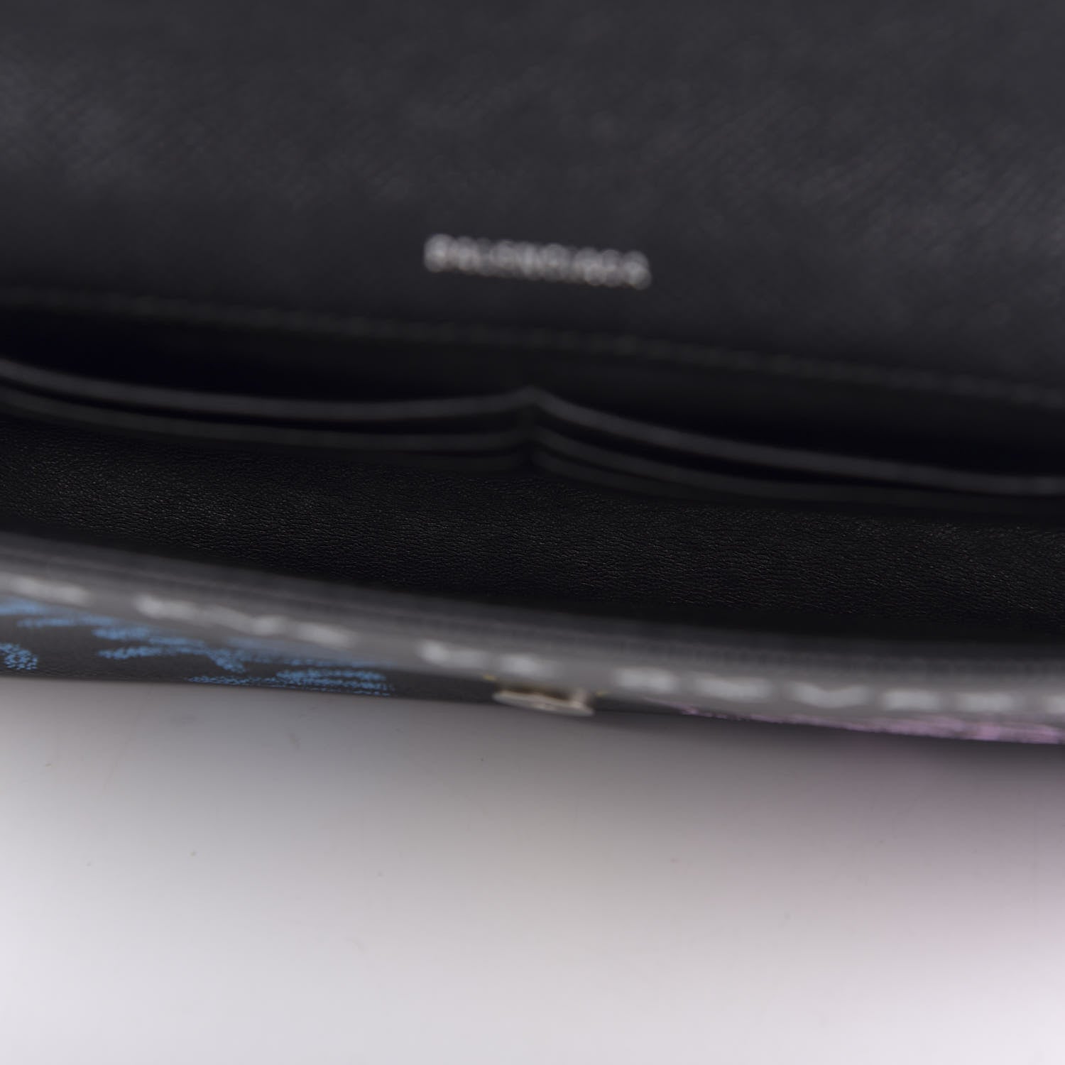 Balenciaga Grained Calfskin Graffiti S BB Round Crossbody Bag Black Multicolor 5 of 10