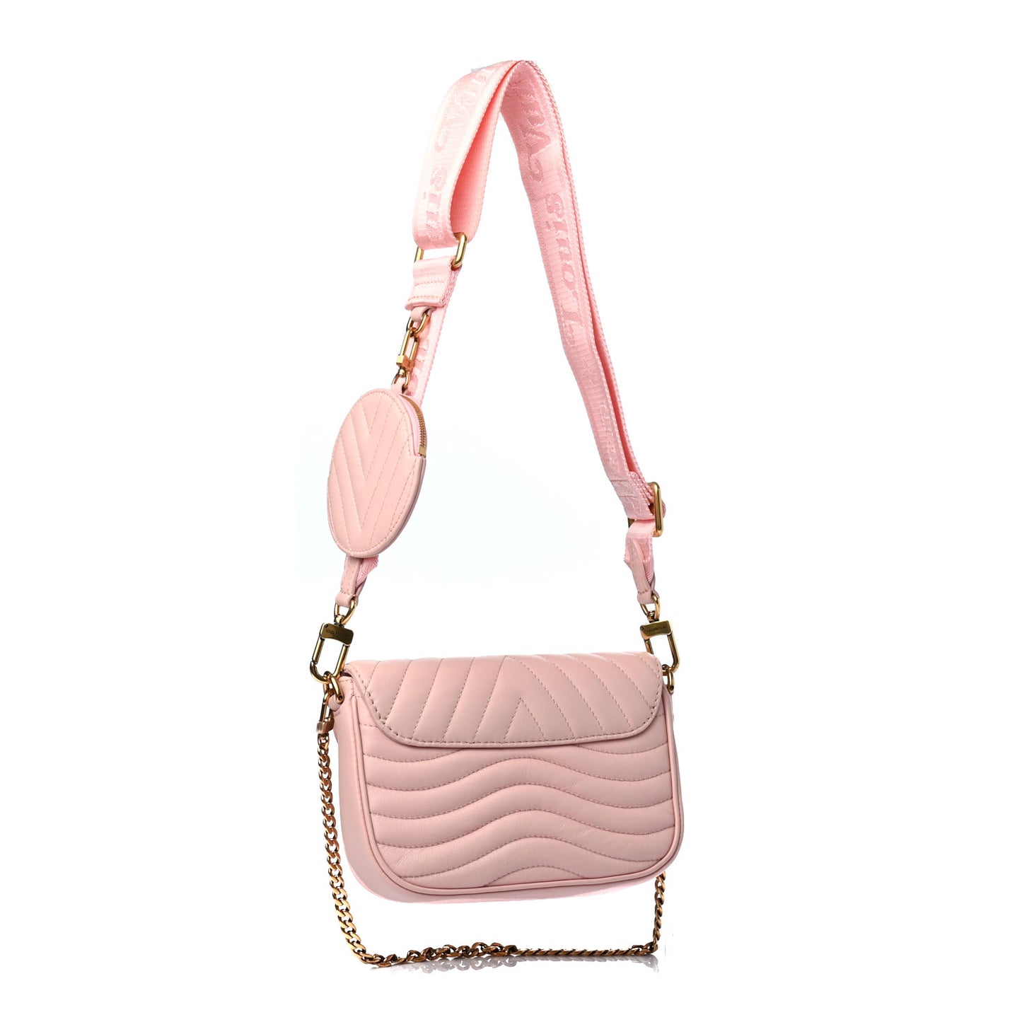 Calfskin New Wave Multi Pochette Rose Ballerine