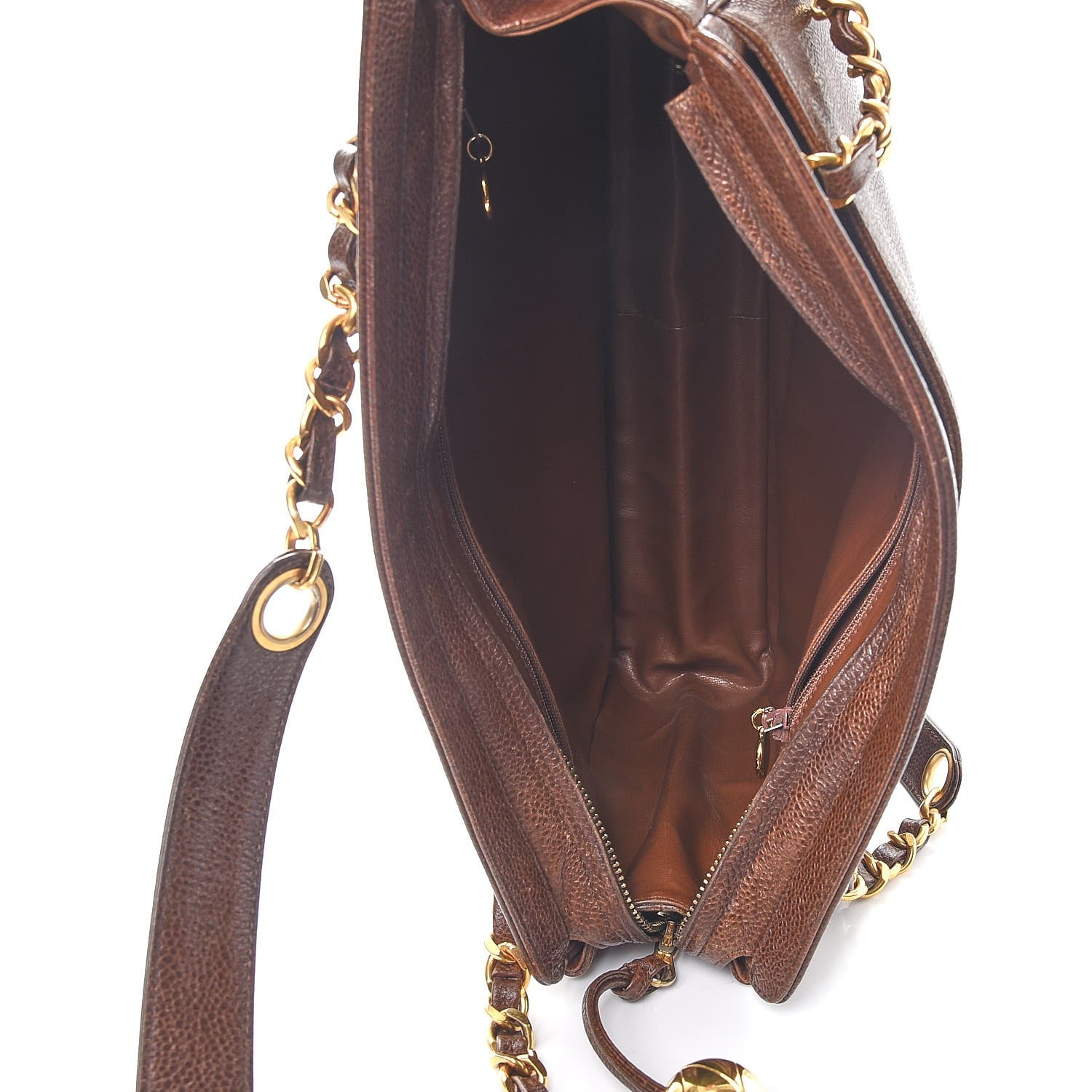 Chanel Caviar CC Shoulder Bag Brown 5 of 12