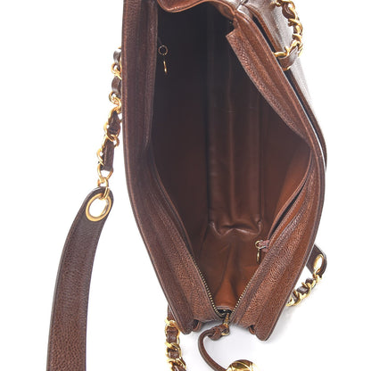 Chanel Caviar CC Shoulder Bag Brown 5 of 12