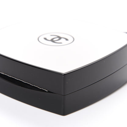 Chanel Plexiglass Compact Box Clutch Black Ivory 9 of 11