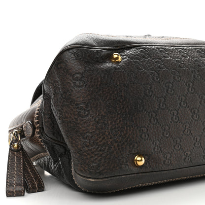 Gucci Guccissima Medium New Pelham Shoulder Bag Dark Brown 8 of 11