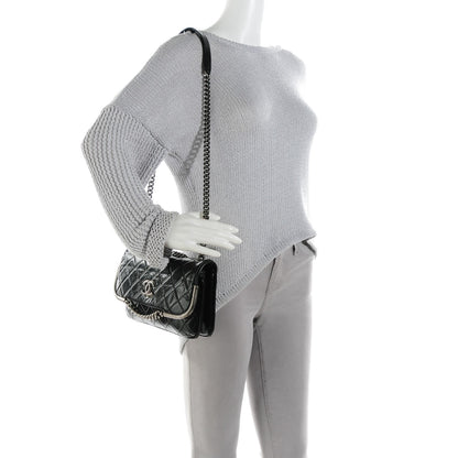 Chanel Glazed Calfskin Quilted Flap Black 2 of 7