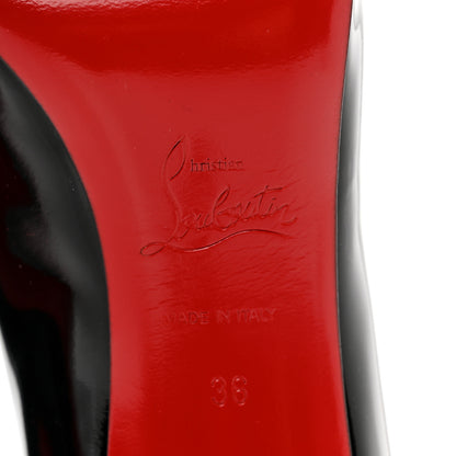 Christian Louboutin Patent Calfskin Mater Claude 85 Peep Toe Pumps 36 Black 6 of 7