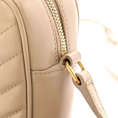 Saint Laurent Calfskin Matelasse Monogram Lou Camera Bag Nude Powder 13 of 18