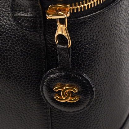 Chanel Caviar Vanity Cosmetic Case Black 6 of 9