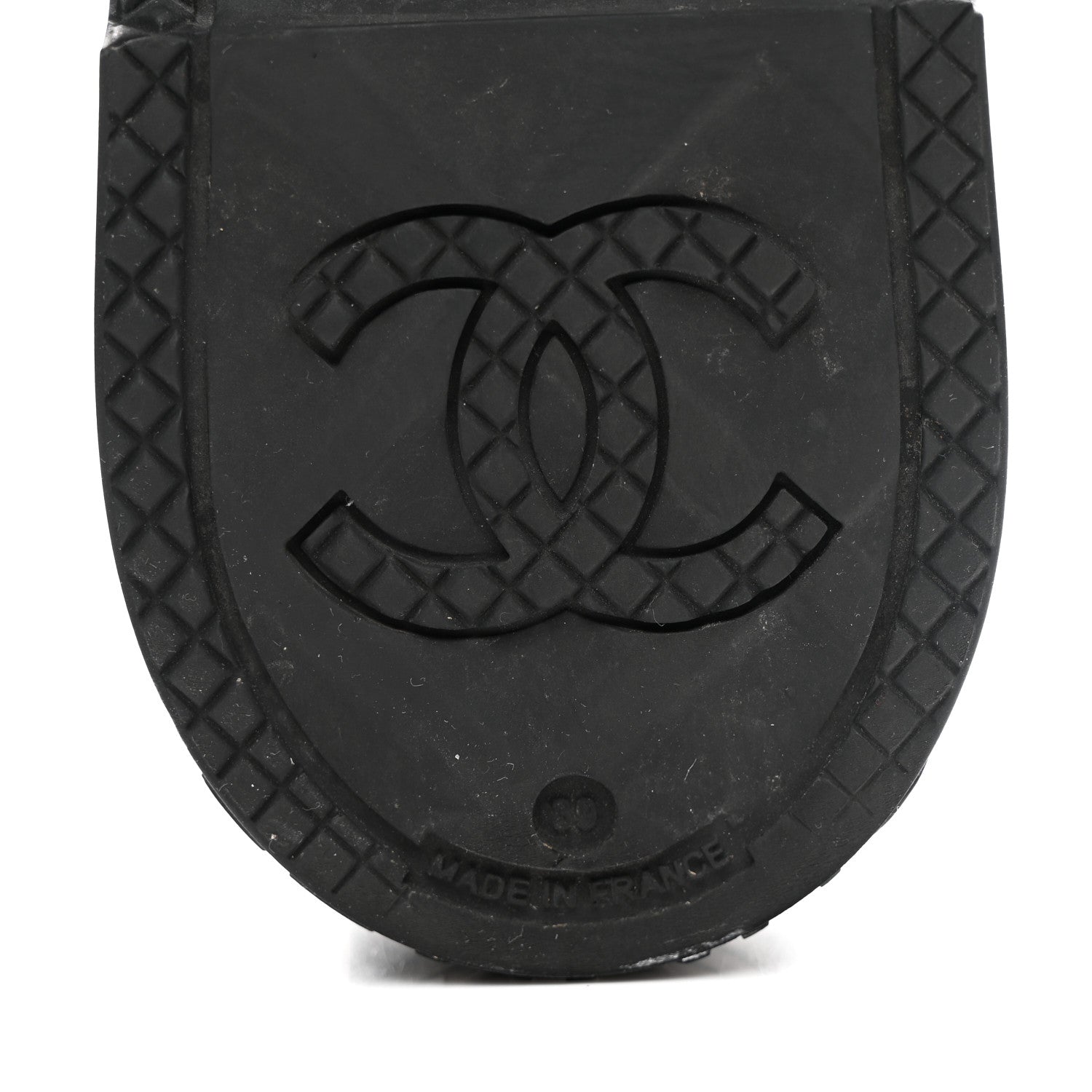Chanel Caoutchouk CC High Boots 39 Black 7 of 9