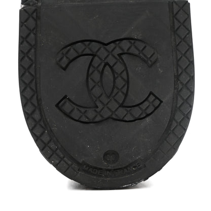 Chanel Caoutchouk CC High Boots 39 Black 7 of 9