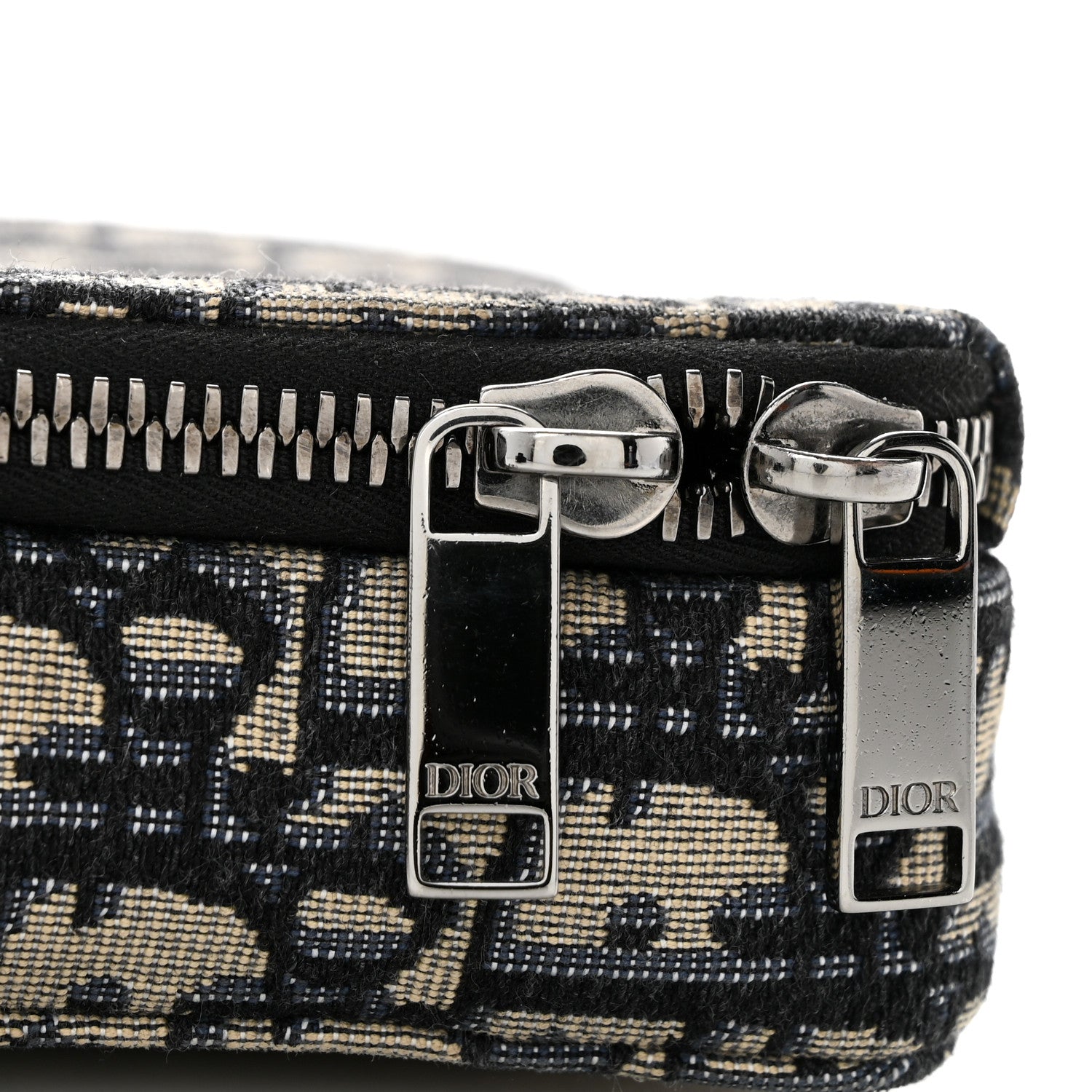 Christian Dior Oblique Pouch Navy Blue 12 of 13