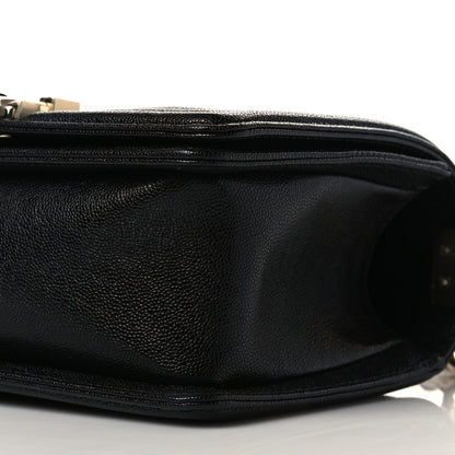 Chanel Caviar Chevron Quilted Small Boy Flap Black 9 of 10