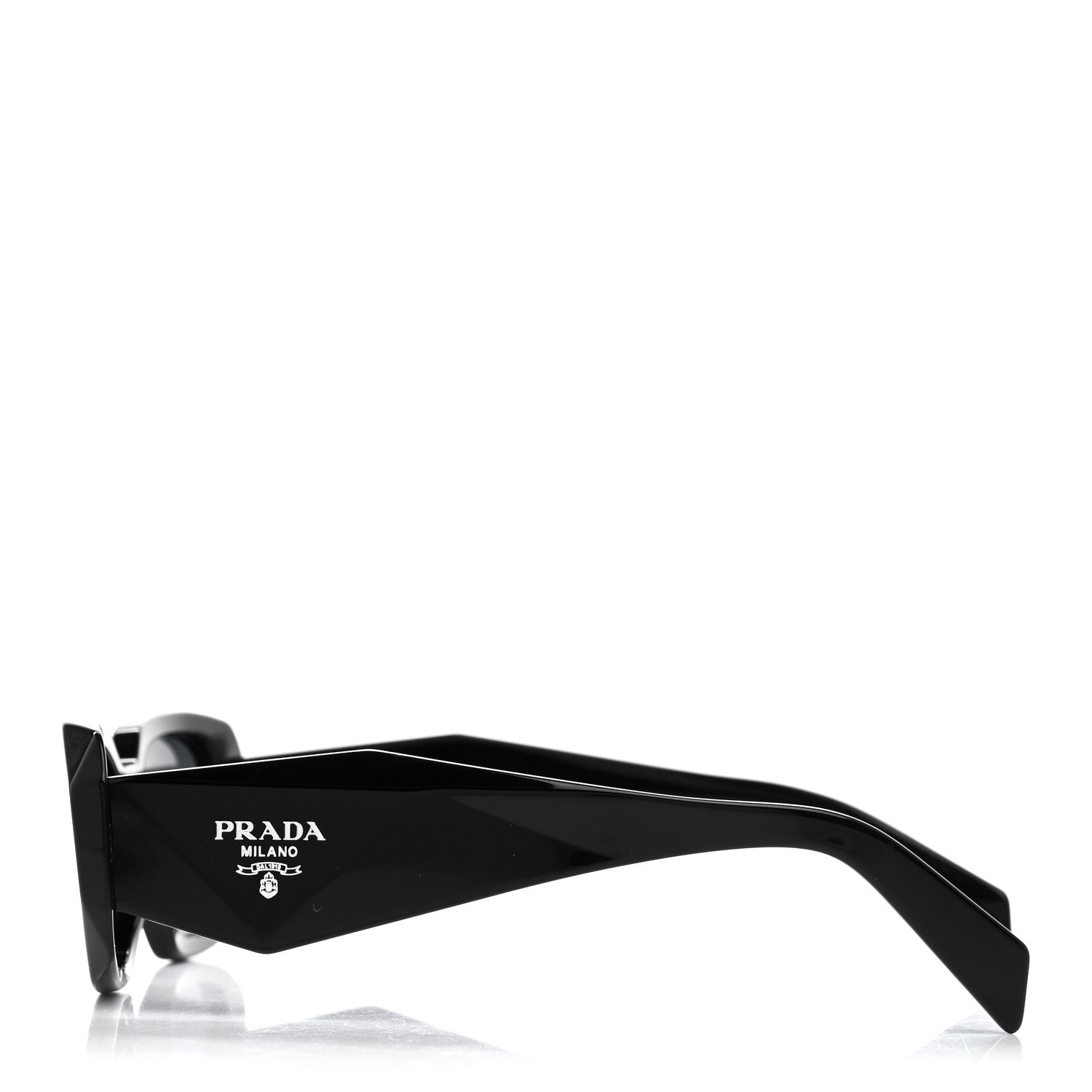 Prada Acetate Symbole Sunglasses SPR 17W Black 3 of 8