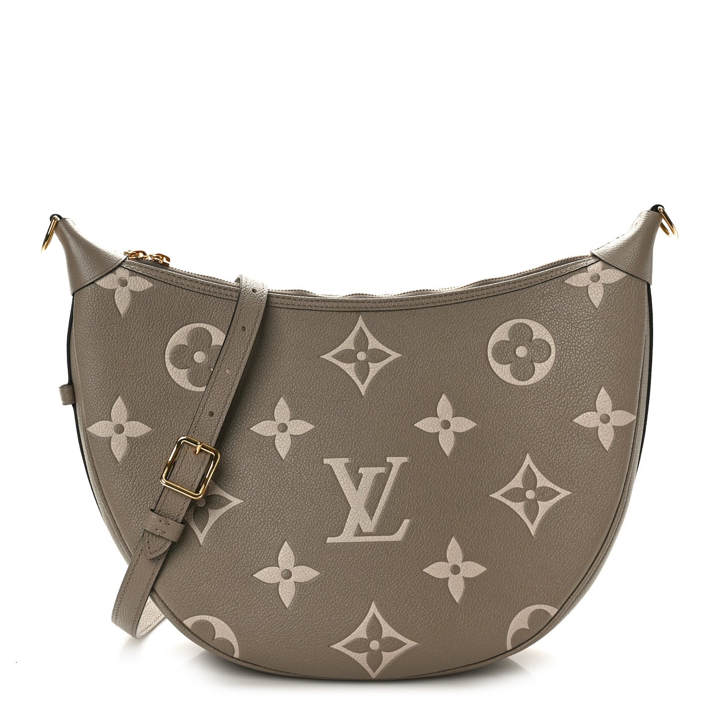Empreinte Monogram Giant Loop Hobo Dove Gray Cream