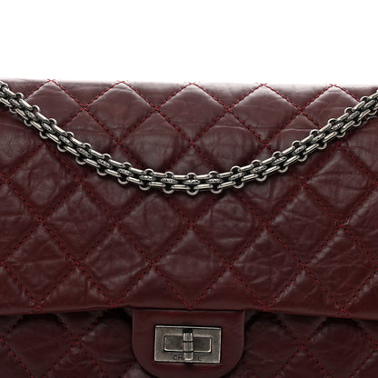 Chanel Aged Calfskin Quilted 2.55 Reissue 225 Flap Dark Burgundy 5 of 11
