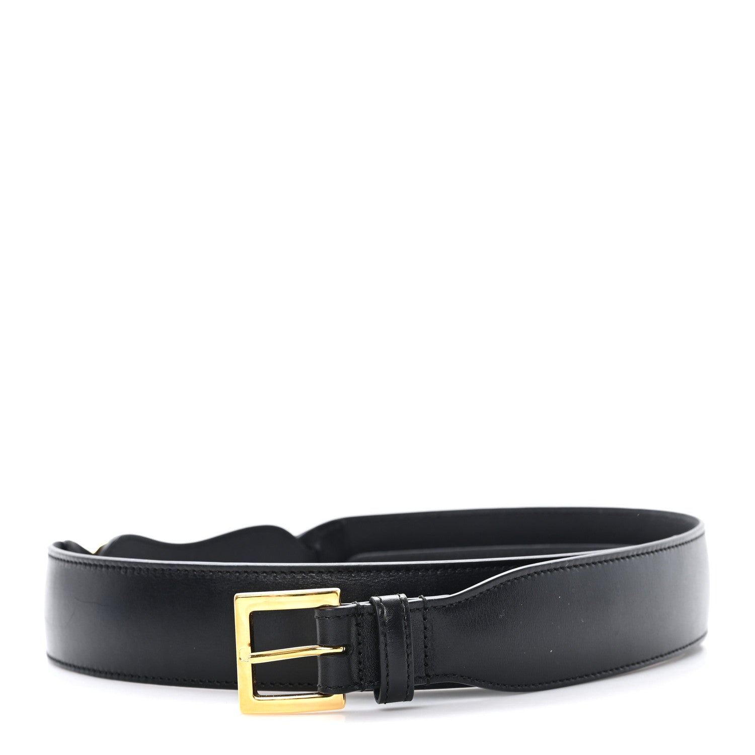 Gucci Efesto Leather Horsebit 25mm Belt 95 38 Black 1 of 4