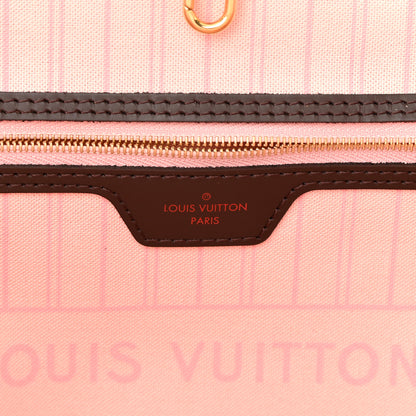 Louis Vuitton Damier Ebene Neo Neverfull MM Rose Ballerine 6 of 11