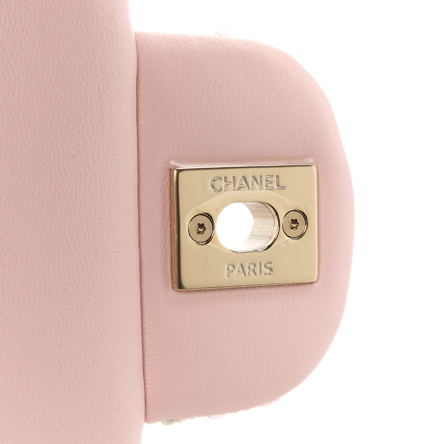 Chanel Tweed Quilted Mini Rectangular Flap Pink Green Orange Purple 7 of 13