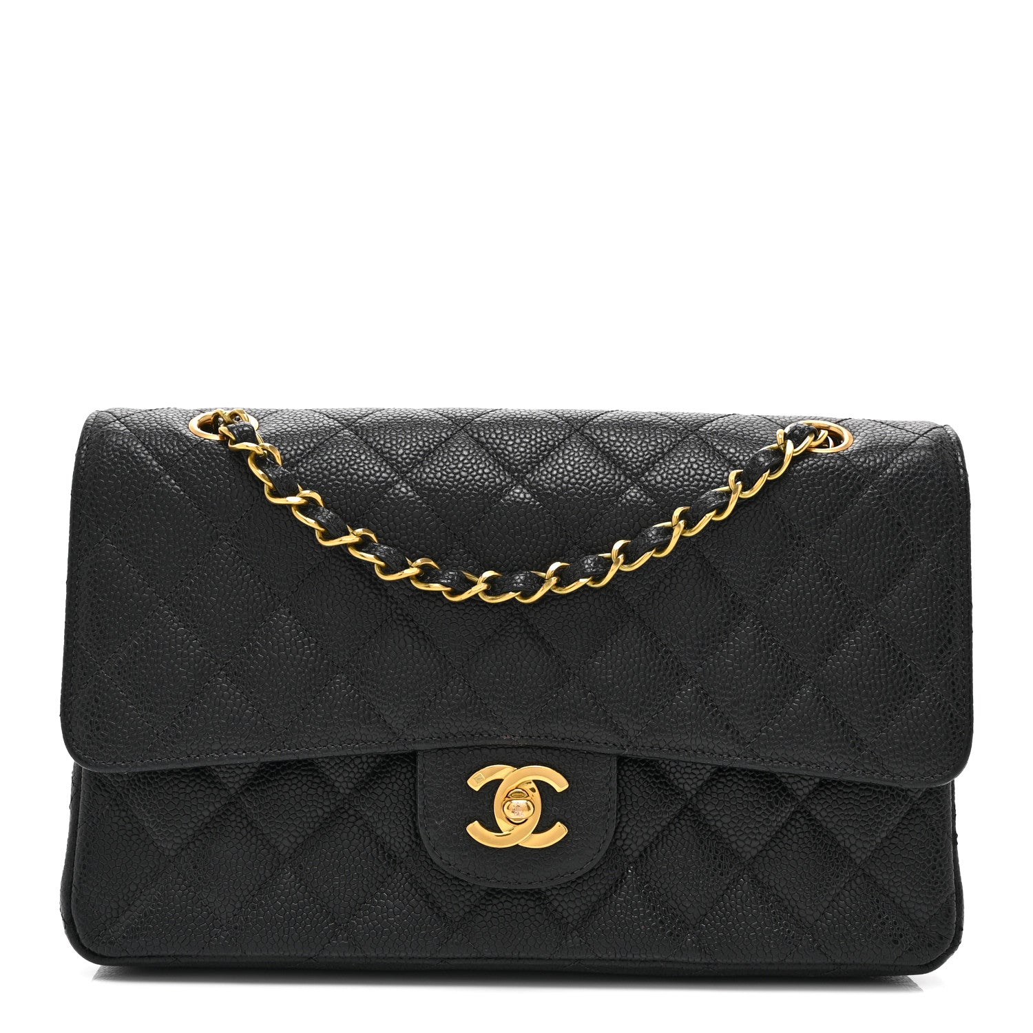 Chanel Caviar Quilted Medium Double Flap Black 1 of 10