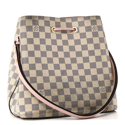 Louis Vuitton Damier Azur Neonoe MM Eau De Rose 3 of 11