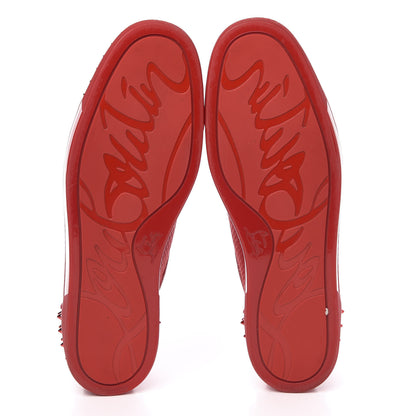 Christian Louboutin Calfskin Mesh Mens Seavaste 2 Flat Sneakers 48 Loubi Red 5 of 13